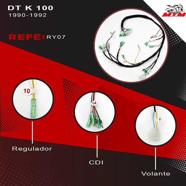 Sistema Electrico Dt 100 Ó Dt 100 K Yamaha