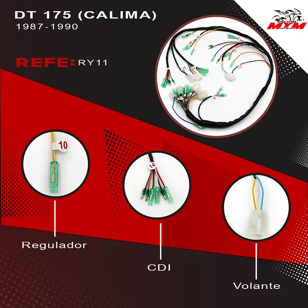 Sistema Electrico Calima 175 Modelo 1987-1990 Yamaha