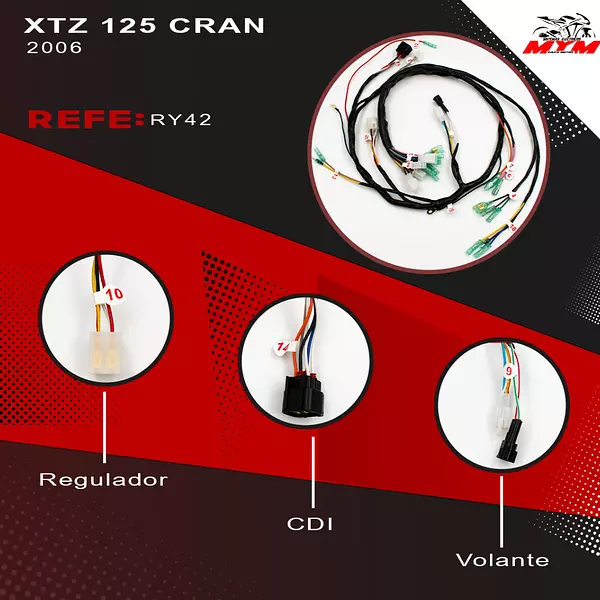 Sistema Electrico Xtz 125 Solo De Cran 2006 Yamaha