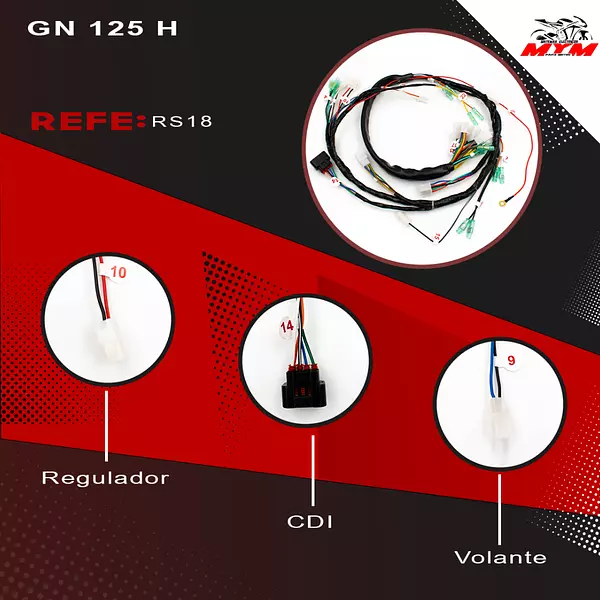 Sistema Electrico Gn 125 H Suzuki (Para Todas Las Gn 125 H )