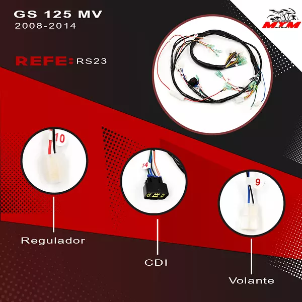 Sistema Electrico Gs 125 Modelo Viejo Suzuki 2008-2013