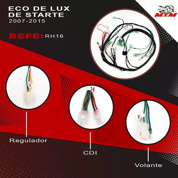 Sistema Electrico Eco Deluxe Cran Y Starte Honda