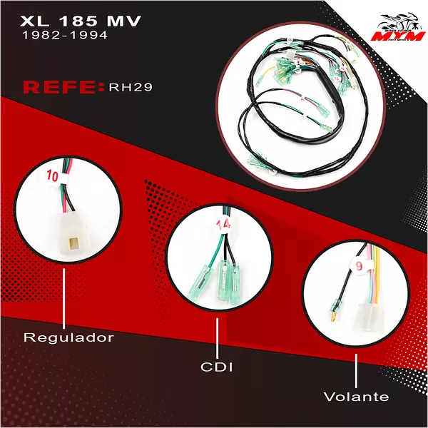 Sistema Electrico Xl 185 Modelo Viejo Honda,