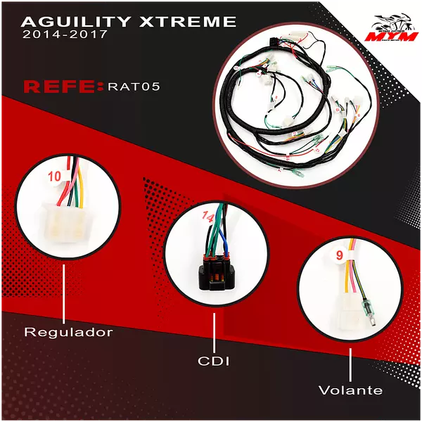 Sistema Electrico Agility Xtreme Auteco.