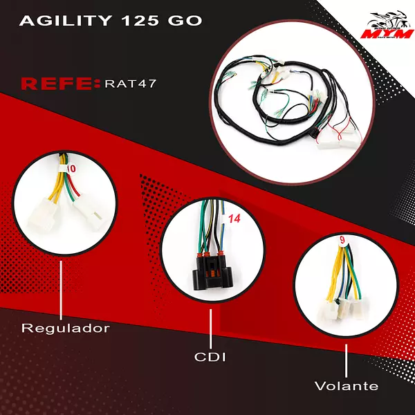 Sistema Electrico Agility 125 Go Auteco