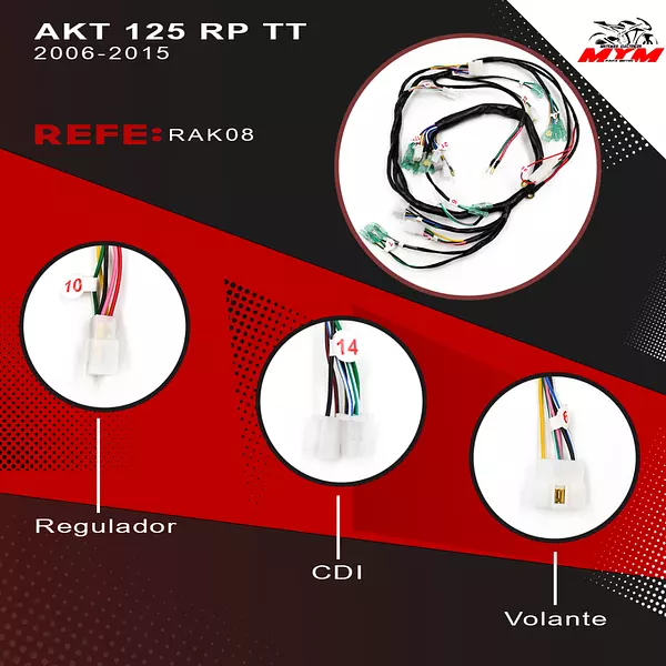 Sistema Electrico Akt Tt 125 Rp