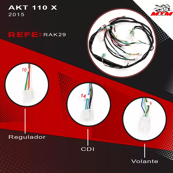 Sistema Electrico Akt 110 X