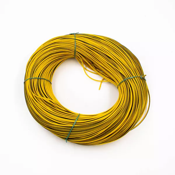 Cable Vehicular Amarillo Raya Negro Calibre 20 En Cobre 20 Hilos