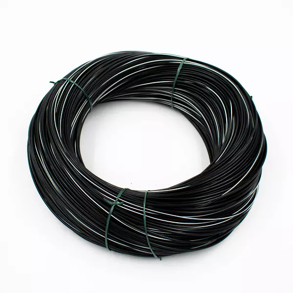 Cable Vehicular Negro Raya Blanca Calibre 20 En Cobre 20 Hilos