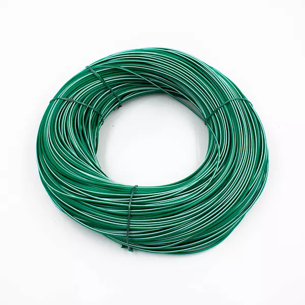 Cable Vehicular Verde Raya Blanca Calibre 20 En Cobre 20 Hilos