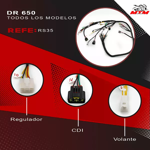 Sistema Eléctrico O Cables De Dr 650 Completo